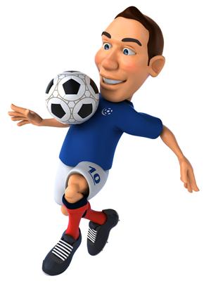 3D动画角色设计 足球与运动员