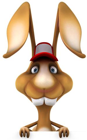 3D动画角色设计 戴球帽的兔子